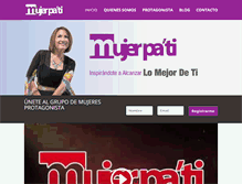 Tablet Screenshot of mujerpati.com